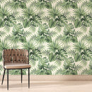 Green Leaf Tropical Wallpaper Peel and Stick