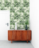 Green Leaf Tropical Wallpaper Peel and Stick
