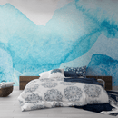 Abstract Blue Wallpaper - Serene Blue Watercolor Wall Mural