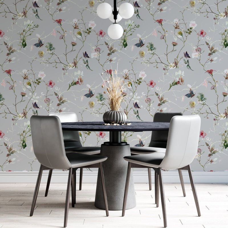 Garden Spring Flowers Removable Wallpaper