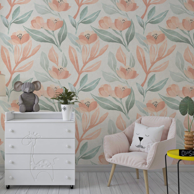 Orange Blossom Wallpaper Peel and Stick