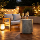 Portable Storage Box, Pool Ice Cooler, Cooler Side Table, Modern Balcony Table by HouseOfZazla