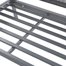 4-Piece Rope Patio Furniture Set, Outdoor Furniture with Tempered Glass Table, Patio Conversation Set Deep Seating with Thick Cushion for Backyard Porch Balcony (Grey)