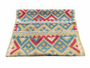 3x5 Kilim Rug Multicolor Tribal Kilim Rug 3 x 5 Tan Light Blue Red Beige New Turkish Anatolian Wool Kilim Flatweave Rug