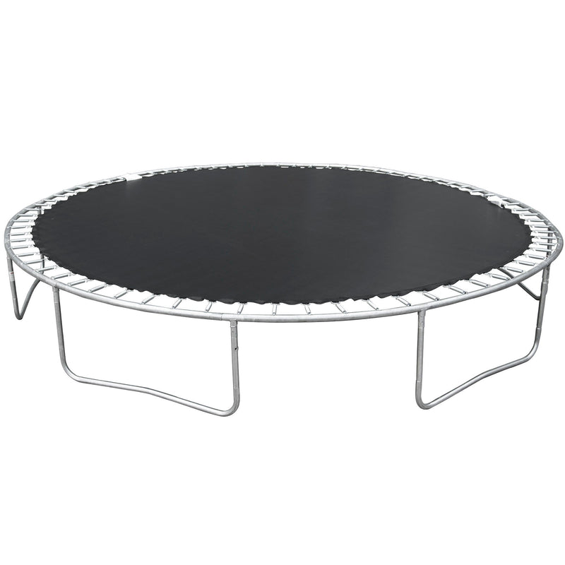 14Ft Trampoline For Adults & Kids With Basketball Hoop, Outdoor Trampolines With Ladder And Safety Enclosure Net For Kids And Adults - Blue, photo 13 of 15