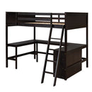 Loft Bed With Shelves With Desk by HouseOfZazla