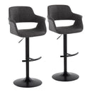 Vintage Flair - Mid Century Modern Adjustable Barstool With Swivel & Rounded T Footrest (Set of 2) by HouseOfZazla