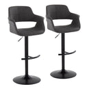Vintage Flair - Mid Century Modern Adjustable Barstool With Swivel & Rounded T Footrest (Set of 2) by HouseOfZazla