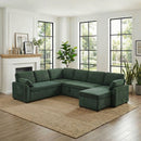 Convertible U-Shaped Sectional Sofa Bed With Reversible Chaise by HouseOfZazla
