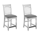 Slat Back Barstools (Set of 2) - Gray by HouseOfZazla