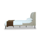 Heather - Upholstered Bed With Curved Headboard by HouseOfZazla