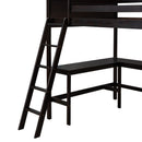 Loft Bed With Shelves With Desk by HouseOfZazla