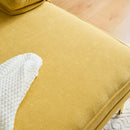 83" Modern Sectional Sofas Couches Velvet L-Shaped Couches for Living Room, Bedroom, Yellow