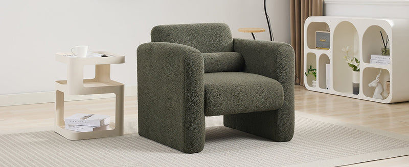 Walker Edison | Sherpa Modern Cloud Accent Chair