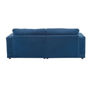 Modern Square Arm Sofa With Soft Fabric Upholstery, Deep Cushions by HouseOfZazla