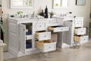 James Martin De Soto 94" Double Bathroom Vanity, Bright White