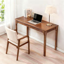 Desk With Drawers, Smooth Edge Design - Walnut by HouseOfZazla