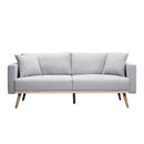 Easton - Fabric Sofa With USB Charging Ports Pockets And Pillows