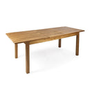 7 Pieces Acacia Wood Outdoor Dining Set with Cream Cushions and Natural Wicker by HouseOfZazla