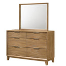 6 Drawer Storage Dresser, Bedroom Furniture - Natural Wood by HouseOfZazla