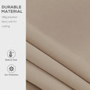 8' x 7' Patio Retractable Awning, Manual Exterior Sun Shade Deck Window Cover, Brown