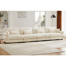 Super Comfort Oversized Modular Sectional Sofa, Deep Seat Convertible L Shaped Couch by Unique Piece Furniture
