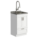 Reed - Deluxe Laundry Cabinet With Pull-Out Faucet And Stainless Steel Sink