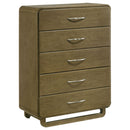 Tully - 5 Drawer Chest - Nutmeg Brown by HouseOfZazla