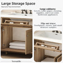 Bathroom Vanity With Double Sink, Large Storage Space by HouseOfZazla