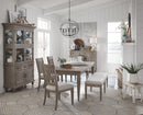 Lancaster - Bench With Upholstered Seat - Dovetail Gray