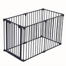 Adjustable Safety Gate Play Yard Metal Doorways Fireplace Fence Christmas Tree Fence Gate For House Stairs Gate Prohibited Area Fence