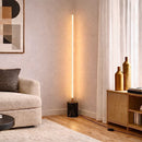 Prism - LED Floor Lamp With On / Off Switch Base - Gold / Marble by HouseOfZazla