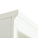 Retro Style 75'' Tall Display Shelf With Cabinet For Hallways Living Room Kitchen - White by HouseOfZazla