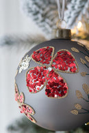 Glass Decorative Hanging Ball Christmas Tree Ornaments For Holiday Party Decorations by HouseOfZazla