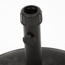 Stylish Concrete Umbrella Base With Iron Support Pole - Black by HouseOfZazla