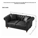 Chesterfield 3 And 2 Seater Sofa Set, High Tech Fabric Upholstered Couch For Living Room by HouseOfZazla