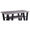 Rectangle Sofa Table With V Line Design - Gray by HouseOfZazla