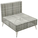 K&K Patio 8-Piece Patio Furniture Set with 43" Fire Pit Table by HouseOfZazla