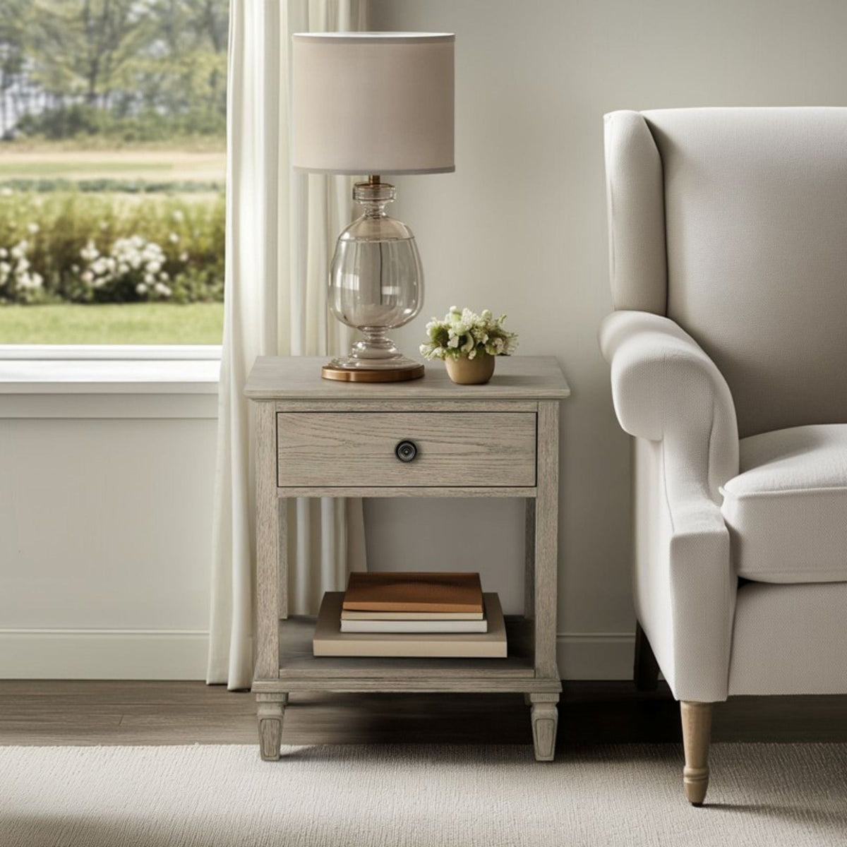 Victoria - Bedside Table With Drawer And Shelf, photo 24 of 28