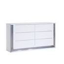 Moon - Smooth Dresser With LED - White by HouseOfZazla