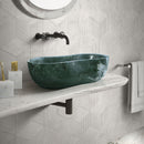 Bathroom Vessel Sink With Wavy Design