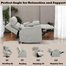 Marsha - Power Recliner With Lift & Massage - Light Gray by HouseOfZazla