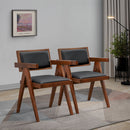 Athena - Dining Chair (Set of 2) - Black / Brown by Unique Piece Furniture