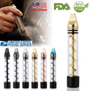 Glass Blunt Pipe Twisty 7-in-1 Grinder Blunt Kit w/ Smoking Metal Tip Cleaning Brush