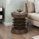 Contemporary Round Accent Table Indoor / Outdoor by HouseOfZazla