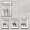 20 X 28" Bathroom Medicine Cabinet With Mirror Wall Mounted LED Bathroom Mirror Cabinet With Lights, Anti-Fog, Waterproof, Dimmable, 3000K~6000K, Single Door, Touch Swich, Storage Shelves - Silver by Unique Piece Furniture