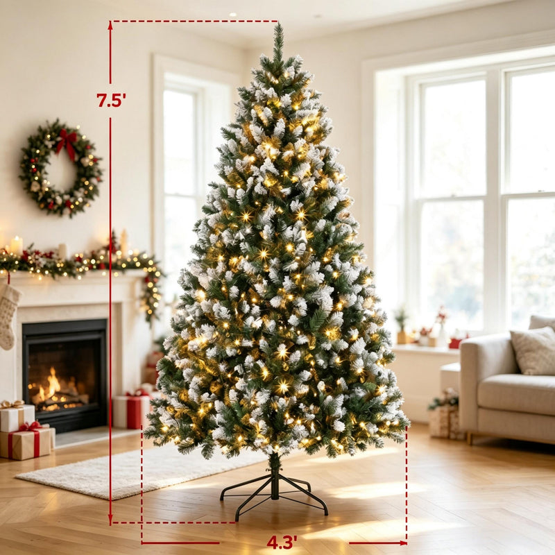 7.5 ft Pre-Lit Artificial Christmas Tree, photo 4 of 9