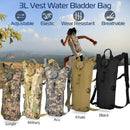 iMounTEK Tactical Hydration Pack 3L Water Bladder Adjustable Water Drink Backpack for Hiking Cycling Climbing Running by GBruno Store