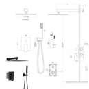 Dual Shower Head 10" Wall Mounted Square Shower System by HouseOfZazla