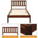 Platform Bed With Headboard, Footboard, Slat Support by HouseOfZazla
